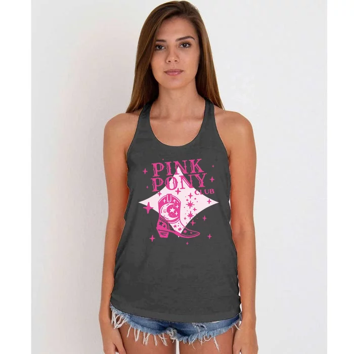 Pink Pony Club C.R Western Women's Knotted Racerback Tank