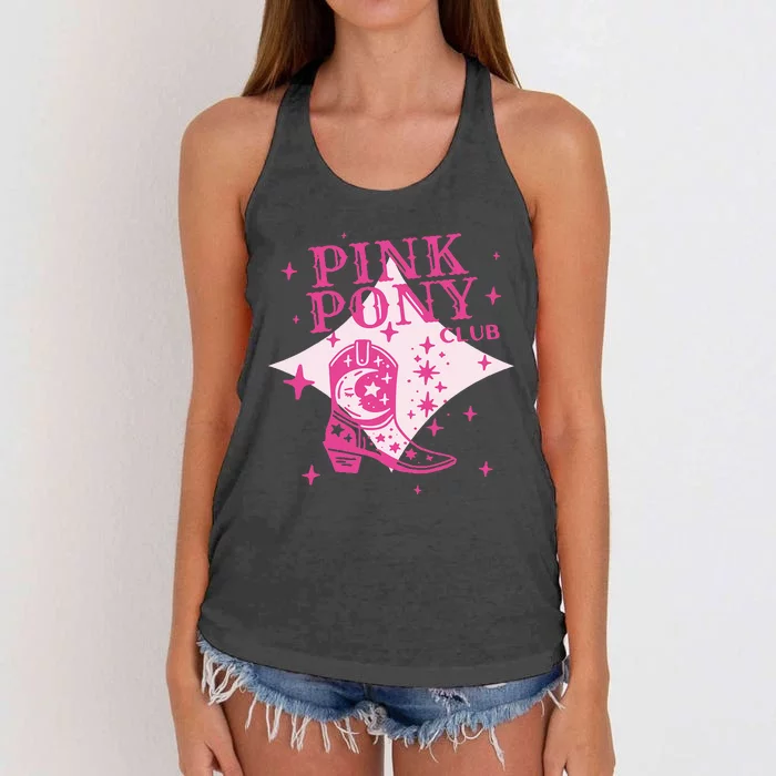 Pink Pony Club C.R Western Women's Knotted Racerback Tank