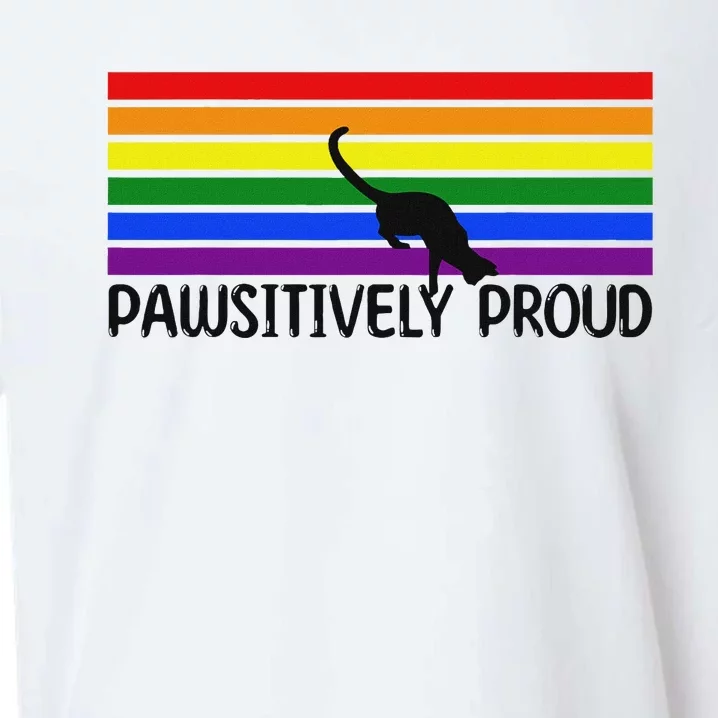 Pawsitively Proud Cat Lover Lgbtq Rainbow Cats Pride Love Is Sueded Cloud Jersey T-Shirt