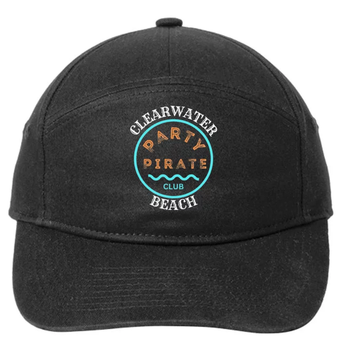 Party Pirate Club - Clearwater Beach 7-Panel Snapback Hat