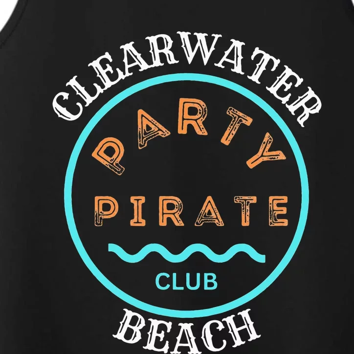 Party Pirate Club - Clearwater Beach Performance Tank