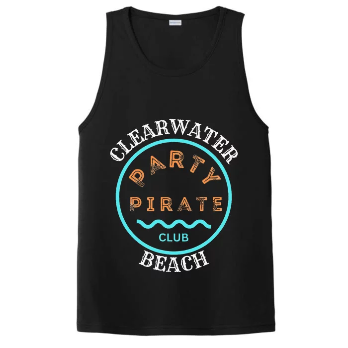 Party Pirate Club - Clearwater Beach Performance Tank