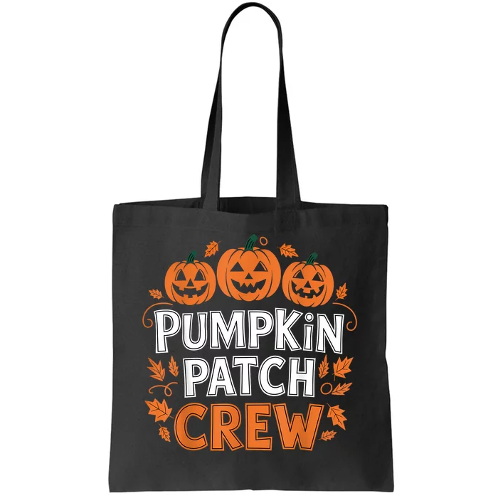 Pumpkin Patch Crew Funny Pumpkin Patch Squad Thanksgiving Tote Bag