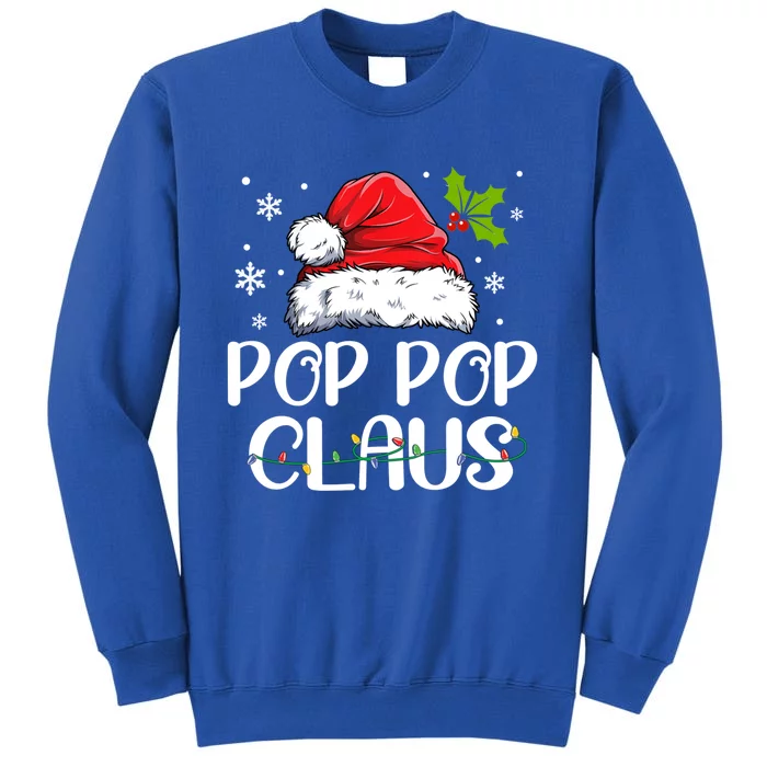 Pop Pop Claus Santa Funny Christmas Pajama Matching Family Gift Sweatshirt