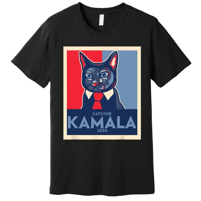 Politically Purrfect Cats For Kamala 2024 President Premium T-Shirt