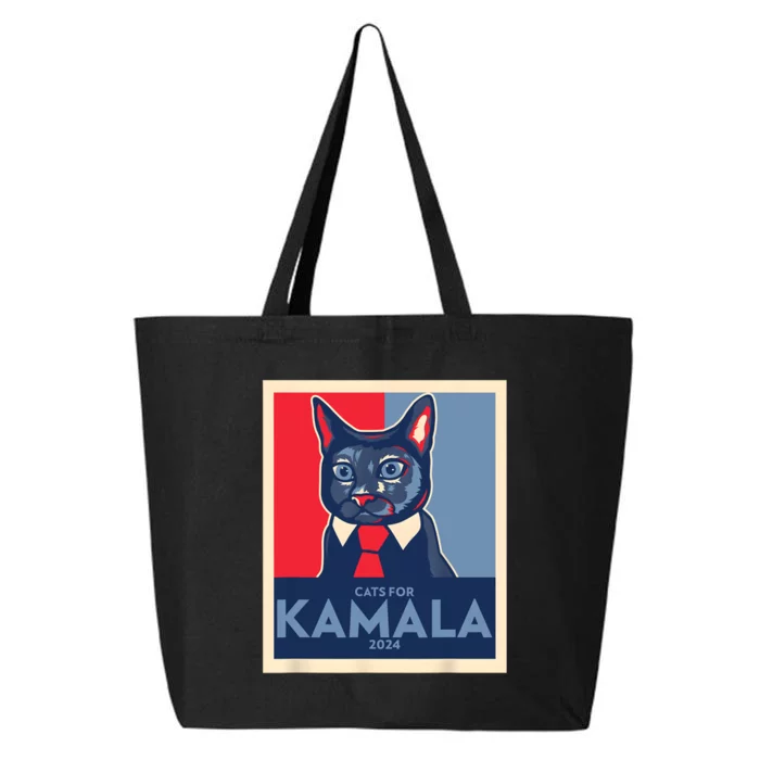 Politically Purrfect Cats For Kamala 2024 President 25L Jumbo Tote