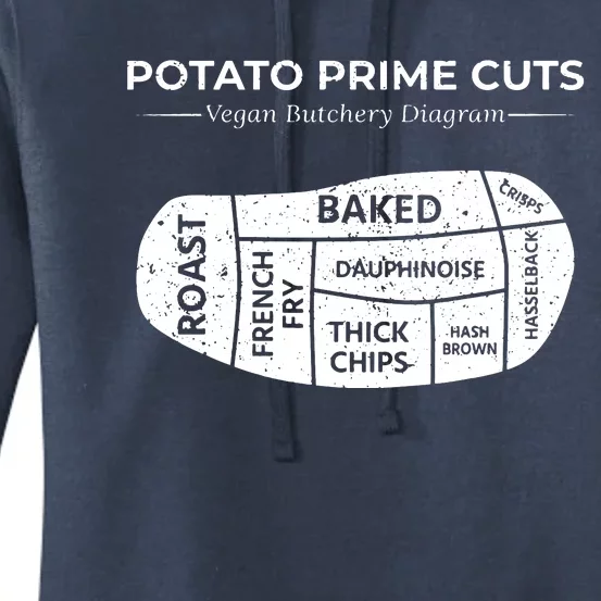 Potato Prime Cuts Funny Vegan Gift Women's Pullover Hoodie