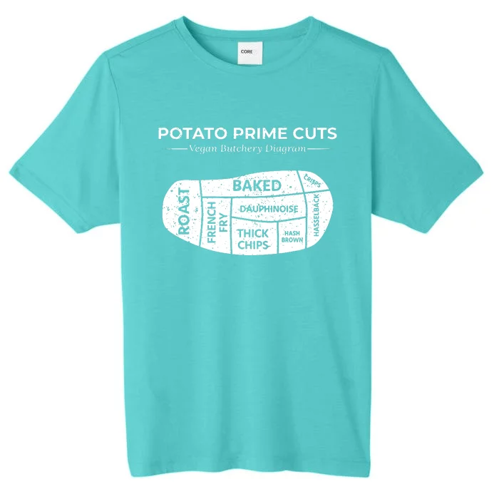 Potato Prime Cuts Funny Vegan Gift ChromaSoft Performance T-Shirt