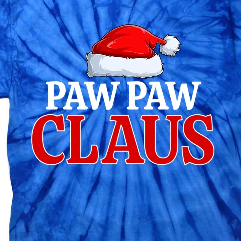 Paw Paw Claus Christmas Pajama Matching Family Santa Xmas Gift Tie-Dye T-Shirt