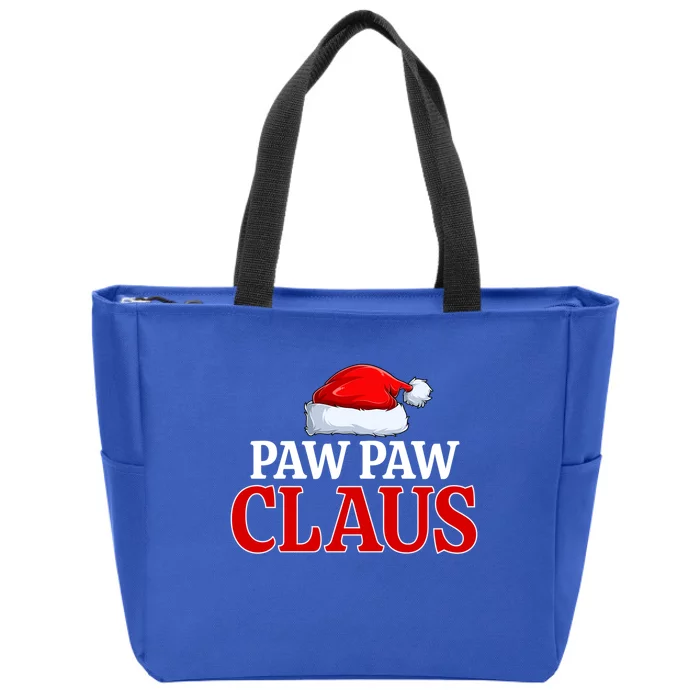 Paw Paw Claus Christmas Pajama Matching Family Santa Xmas Gift Zip Tote Bag