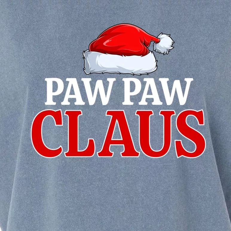 Paw Paw Claus Christmas Pajama Matching Family Santa Xmas Gift Garment-Dyed Women's Muscle Tee