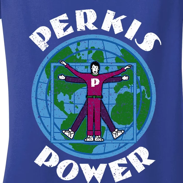 Perkis Power Camp Counselor Women's V-Neck T-Shirt