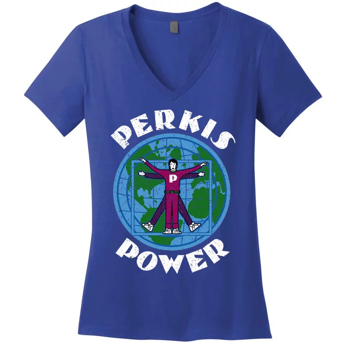 Perkis Power Camp Counselor Women's V-Neck T-Shirt