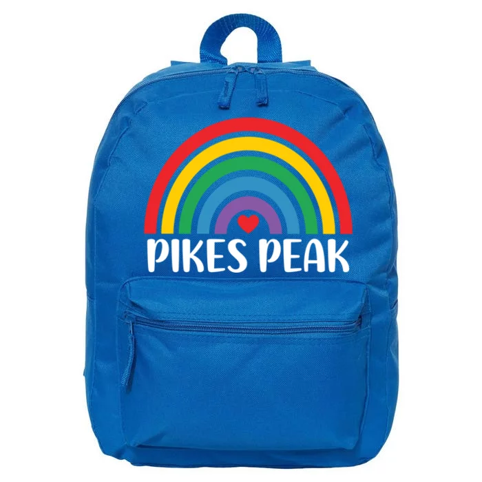 Pikes Peak Colorado Travel I Love Pikes Peak Usa Gift 16 in Basic Backpack