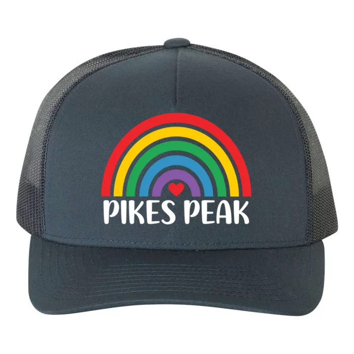 Pikes Peak Colorado Travel I Love Pikes Peak Usa Gift Yupoong Adult 5-Panel Trucker Hat