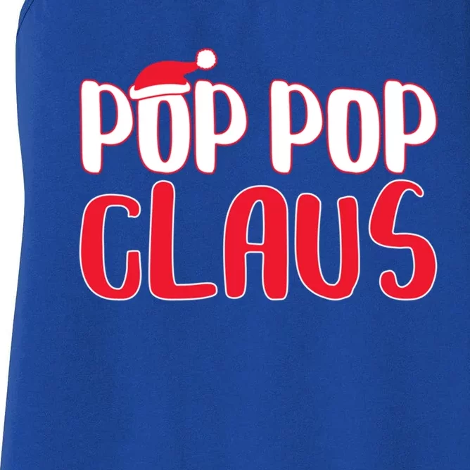 Pop Pop Claus Great Gift Matching Santa Pop Pop Christmas Cute Gift Women's Racerback Tank