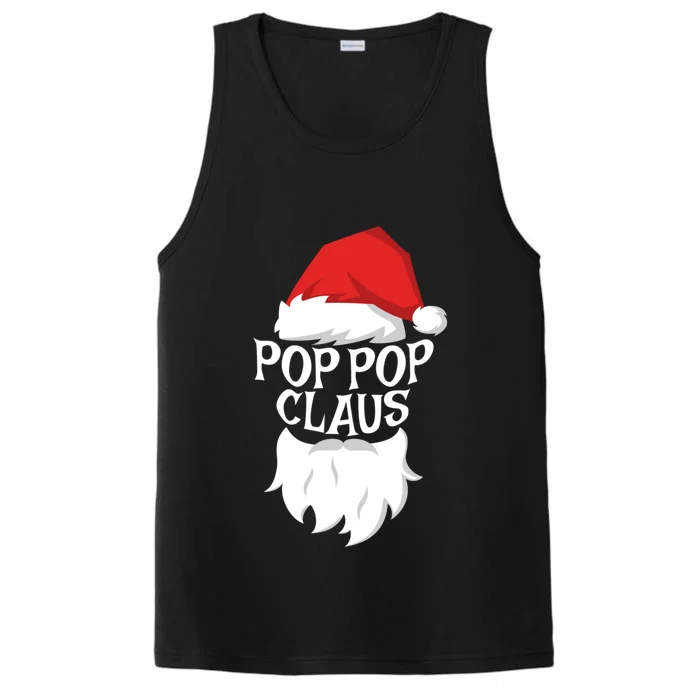 Pop Pop Claus Gift Santa Pop Pop Christmas Great Gift Meaningful Gift Performance Tank