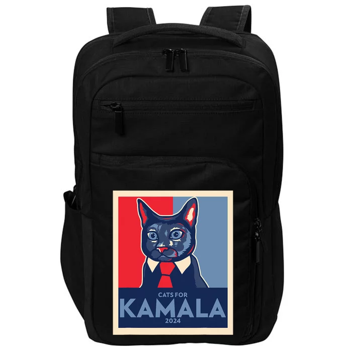 Politically Purrfect Cats For Kamala Harris 2024 President Impact Tech Backpack