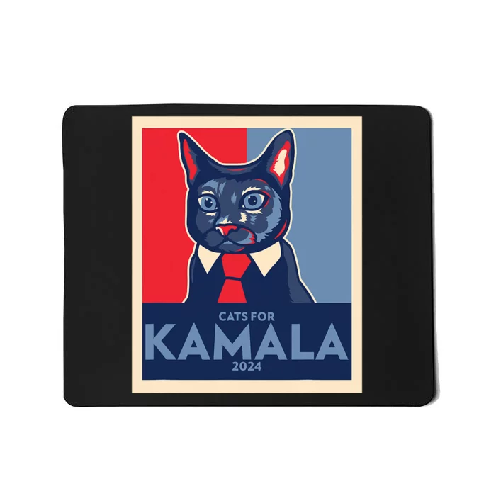 Politically Purrfect Cats For Kamala Harris 2024 President Mousepad