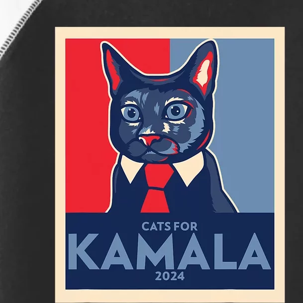 Politically Purrfect Cats For Kamala Harris 2024 President Toddler Fine Jersey T-Shirt