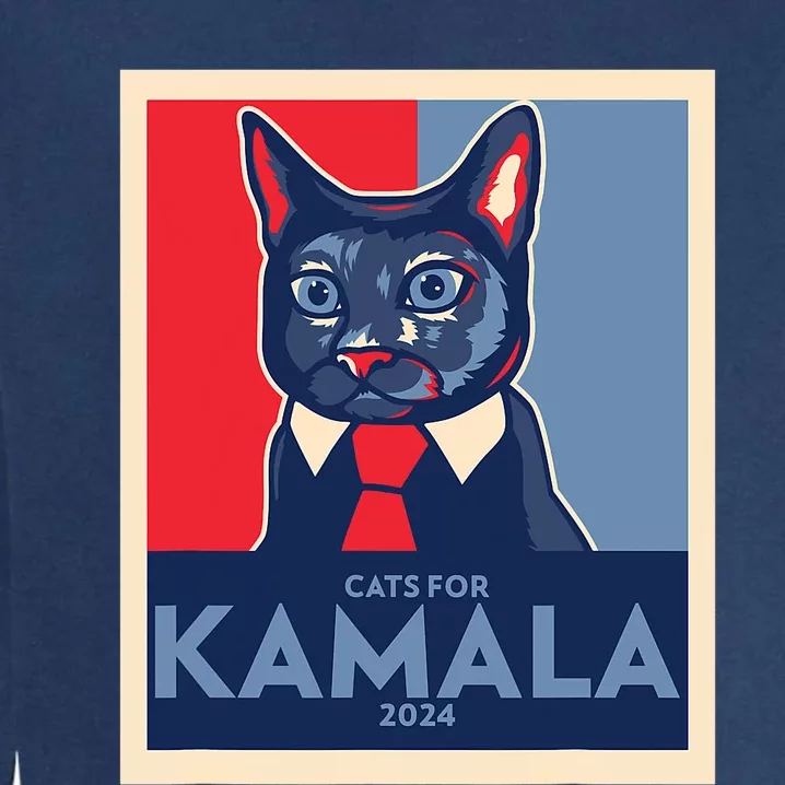 Politically Purrfect Cats For Kamala Harris 2024 President Garment-Dyed Sweatshirt