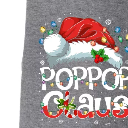 Pop Pop Claus Xmas Santa Matching Family Christmas Pajamas Cute Gift Doggie 3-End Fleece Hoodie