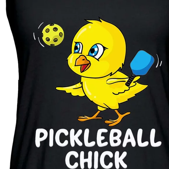 Pickleball Pickleball Chick Player Loves to Play Ladies Essential Flowy Tank