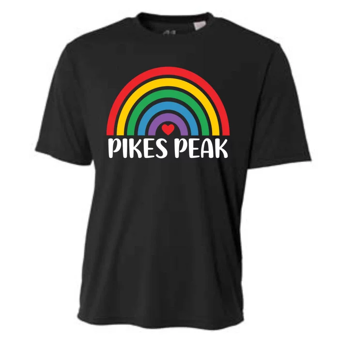 Pikes Peak Colorado Travel I Love Pikes Peak Usa Gift Cooling Performance Crew T-Shirt