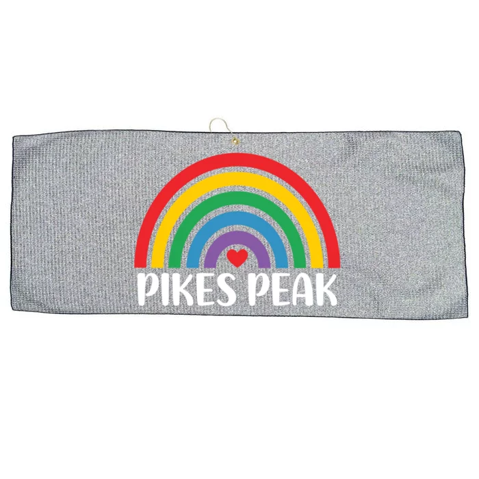 Pikes Peak Colorado Travel I Love Pikes Peak Usa Gift Large Microfiber Waffle Golf Towel