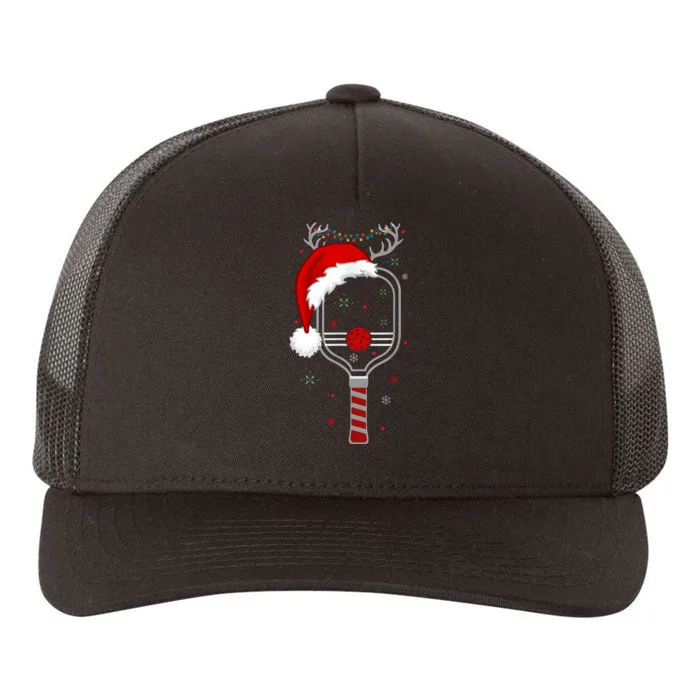 Pickleball Player Christmas Holiday Reindeer Xmas Women Tees Yupoong Adult 5-Panel Trucker Hat