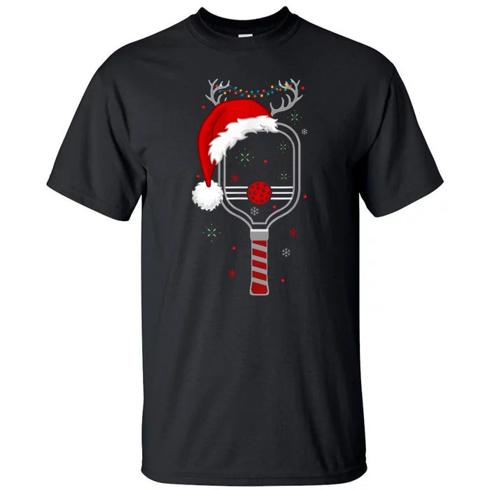 Pickleball Player Christmas Holiday Reindeer Xmas Women Tees Tall T-Shirt