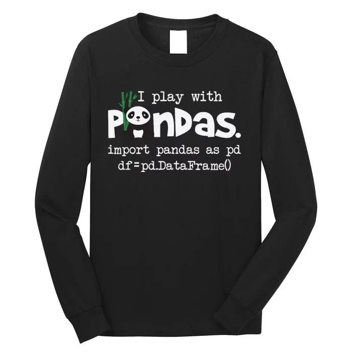 Pandas Programmer Computer Long Sleeve Shirt