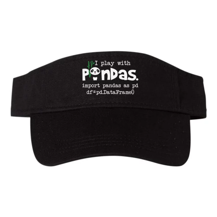 Pandas Programmer Computer Valucap Bio-Washed Visor