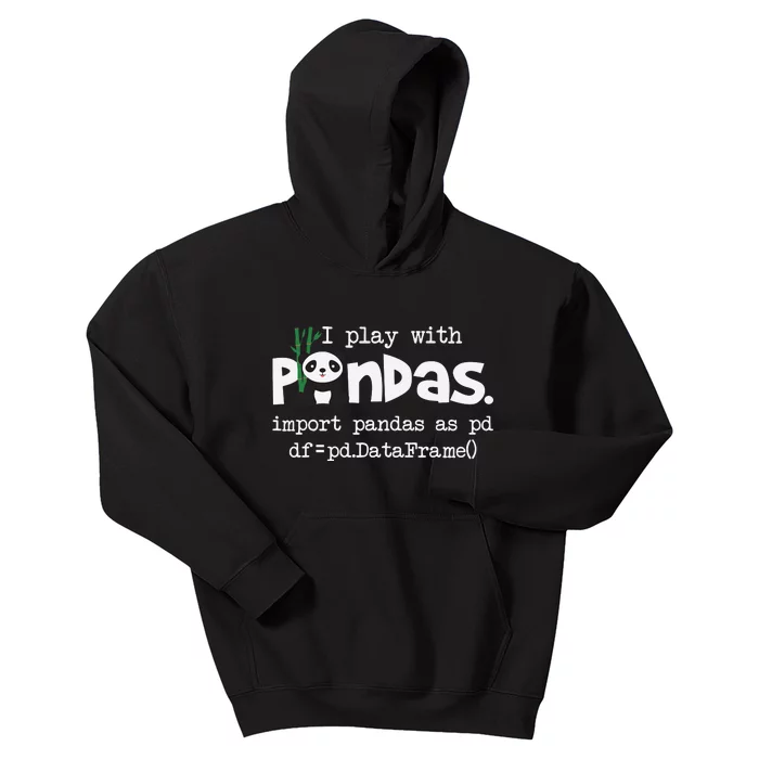 Pandas Programmer Computer Kids Hoodie