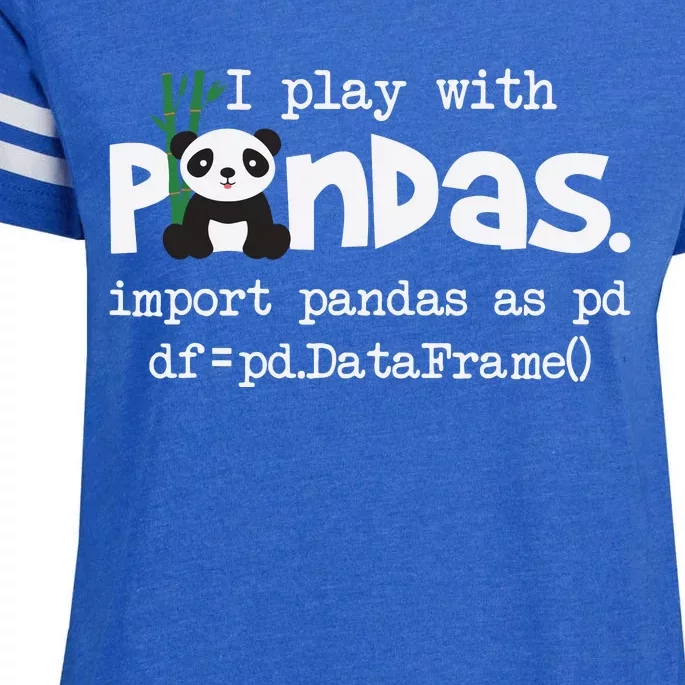 Pandas Programmer Computer Enza Ladies Jersey Football T-Shirt