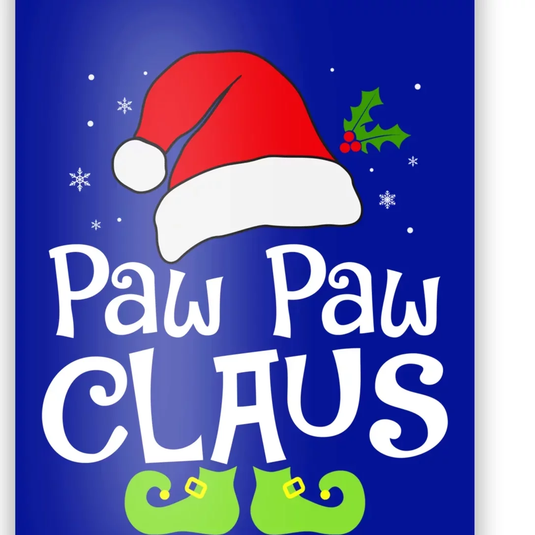 Paw Paw Claus Christmas Santa Family Matching Pajamas Xmas Gift Poster