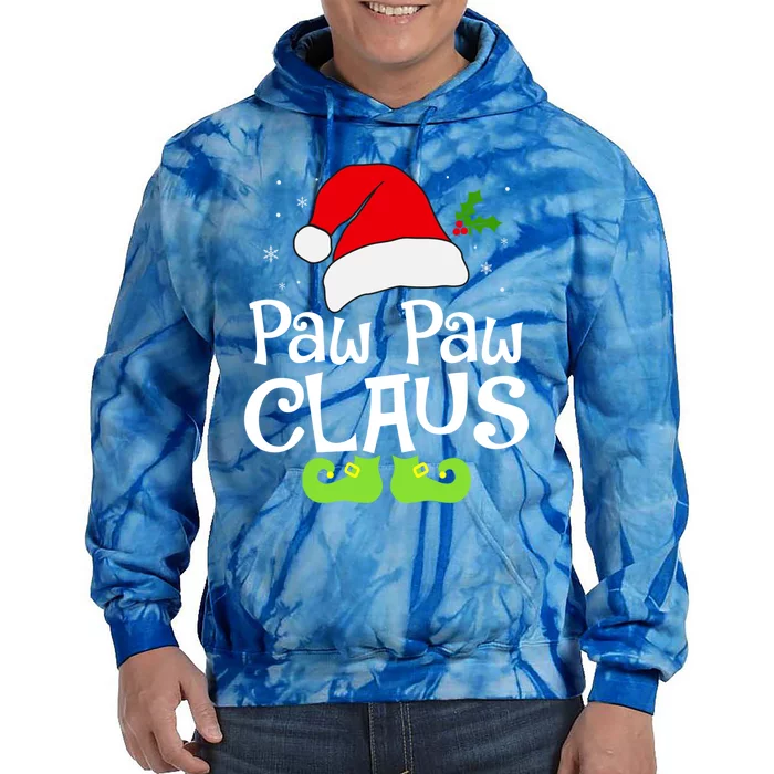 Paw Paw Claus Christmas Santa Family Matching Pajamas Xmas Gift Tie Dye Hoodie