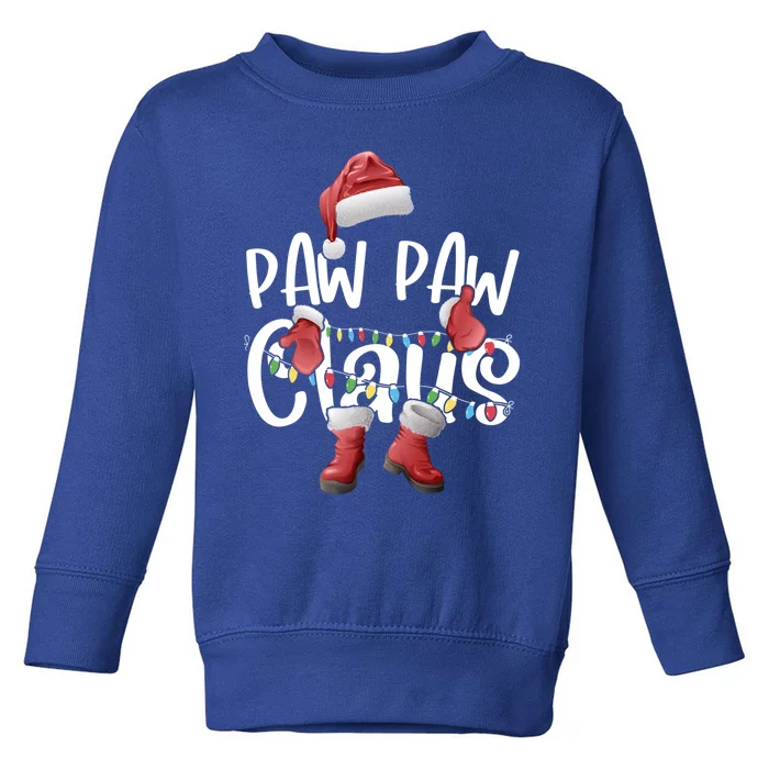 Paw Paw Claus Santa Hat Matching Christmas Family Group Gift Toddler Sweatshirt