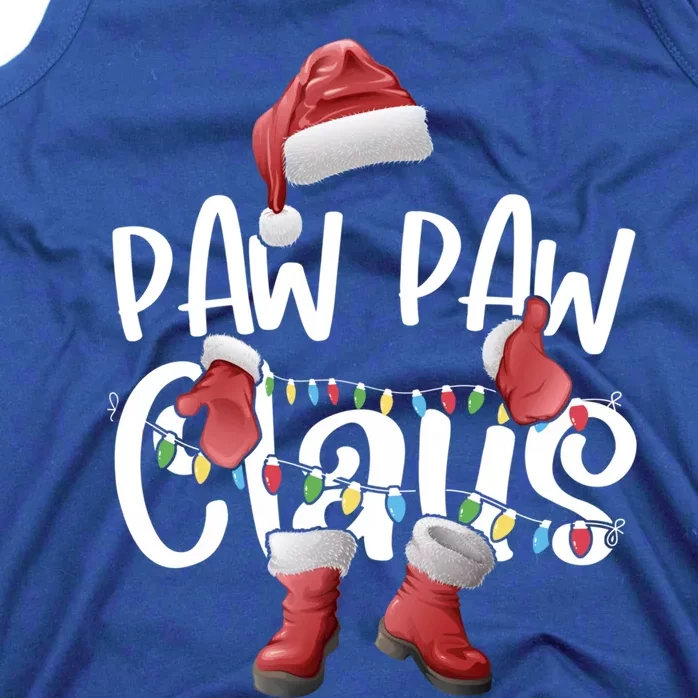 Paw Paw Claus Santa Hat Matching Christmas Family Group Gift Tank Top