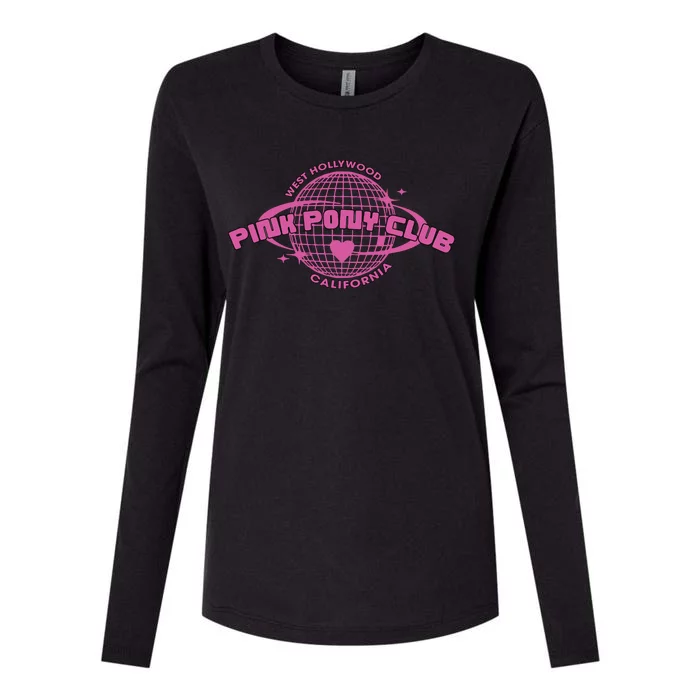 Pink Pony Club Groovy Girl Birthday Cowgirl Womens Cotton Relaxed Long Sleeve T-Shirt