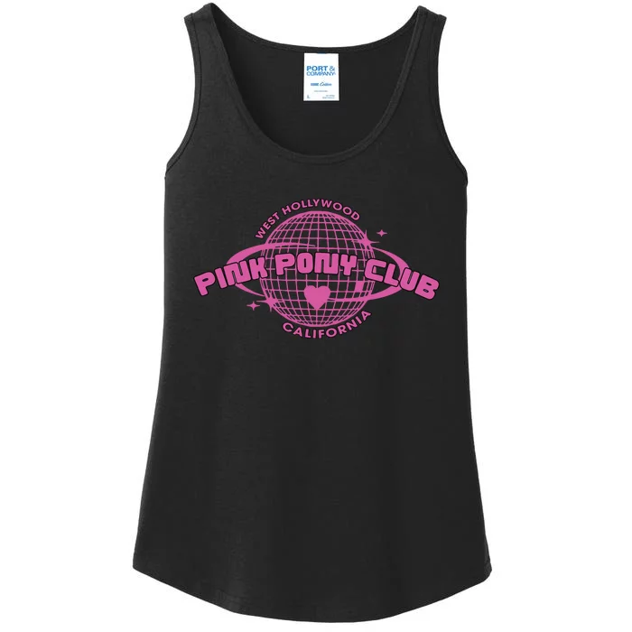 Pink Pony Club Groovy Girl Birthday Cowgirl Ladies Essential Tank