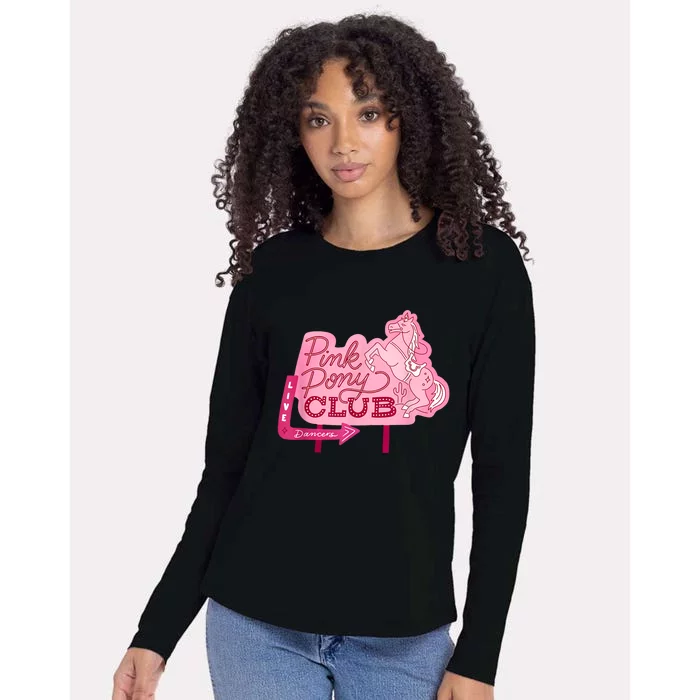 Pink Pony Club Live Dancers Womens Cotton Relaxed Long Sleeve T-Shirt