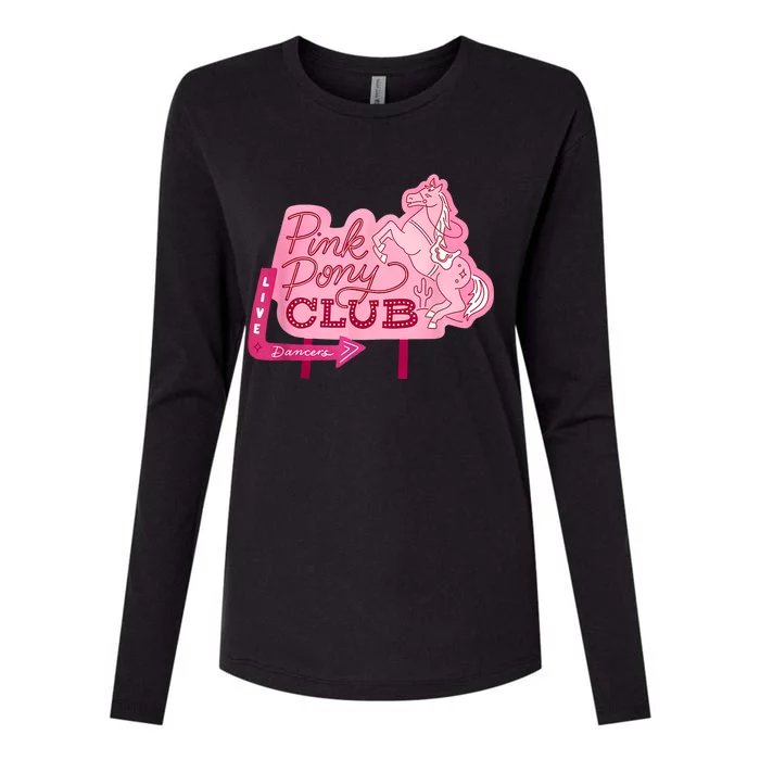 Pink Pony Club Live Dancers Womens Cotton Relaxed Long Sleeve T-Shirt