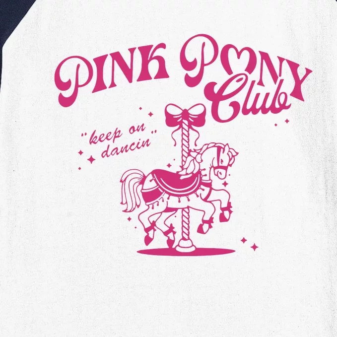 Pink Pony Club Groovy Girl Birthday Cowgirl Baseball Sleeve Shirt