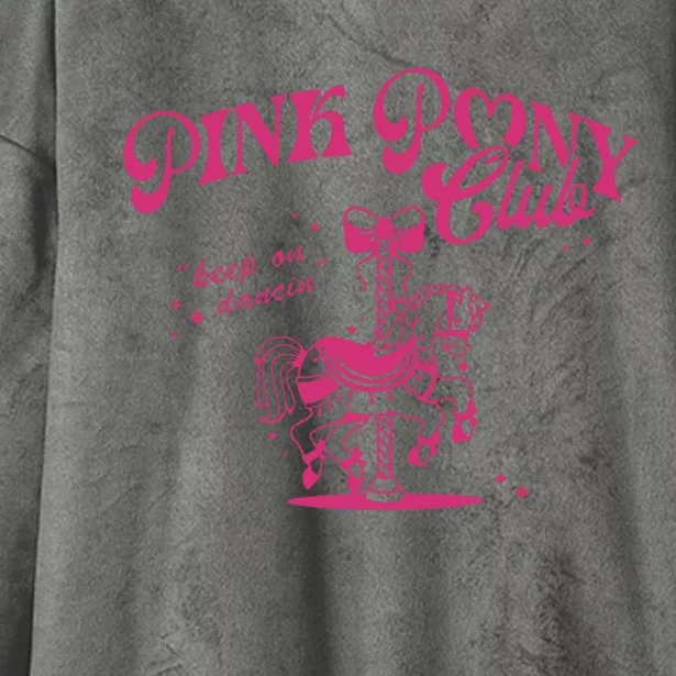 Pink Pony Club Groovy Girl Birthday Cowgirl Hooded Wearable Blanket