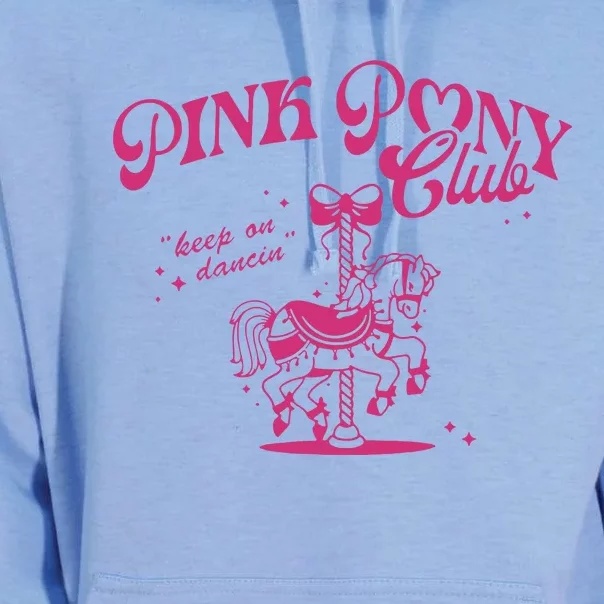 Pink Pony Club Groovy Girl Birthday Cowgirl Unisex Surf Hoodie