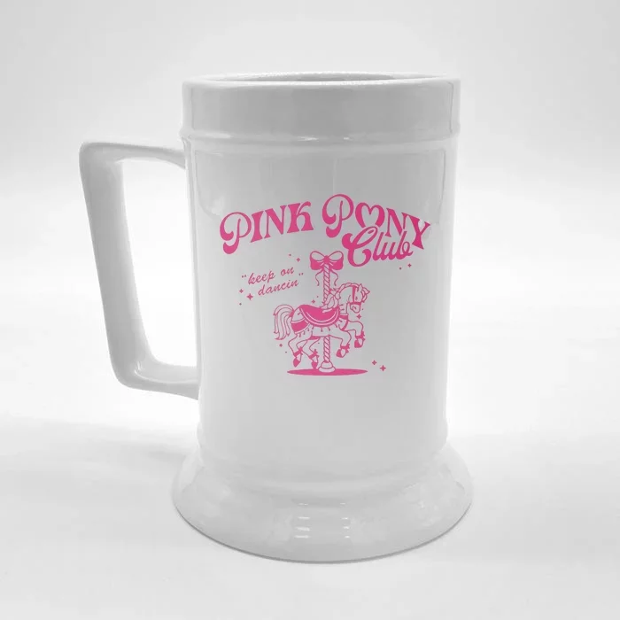 Pink Pony Club Groovy Girl Birthday Cowgirl Front & Back Beer Stein