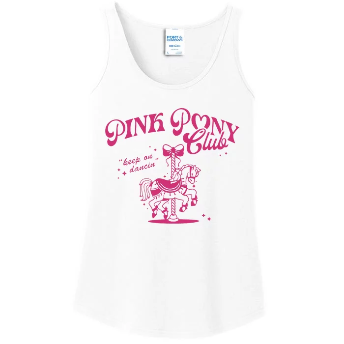 Pink Pony Club Groovy Girl Birthday Cowgirl Ladies Essential Tank