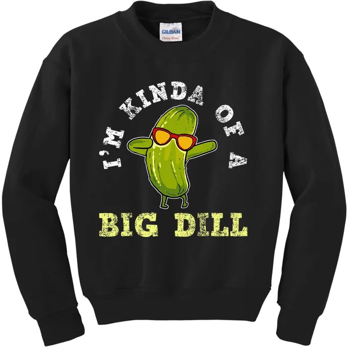 Pickle Pickles Canning Big Dill Vegan Gift Kids Sweatshirt