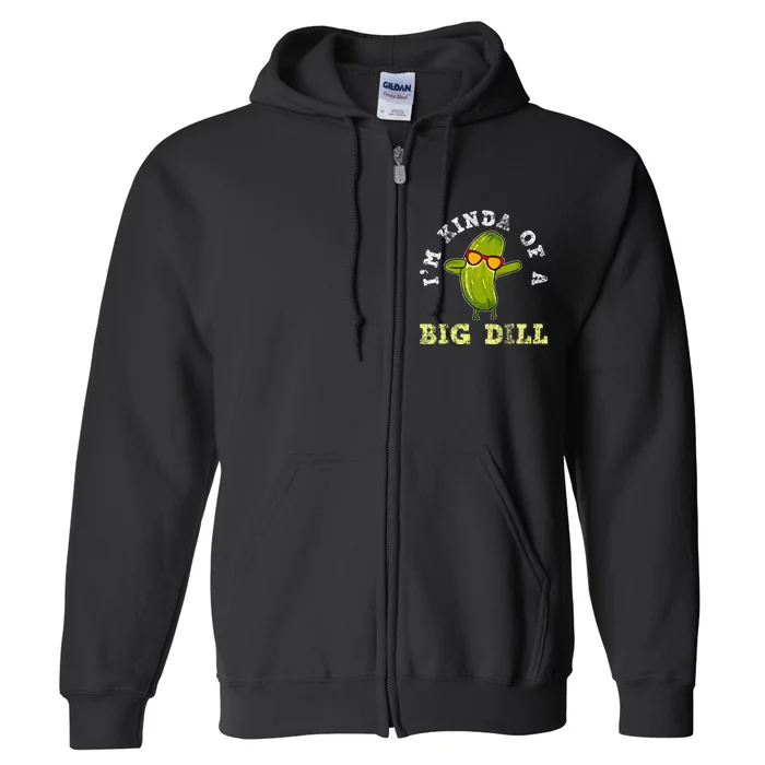 Pickle Pickles Canning Big Dill Vegan Gift Full Zip Hoodie